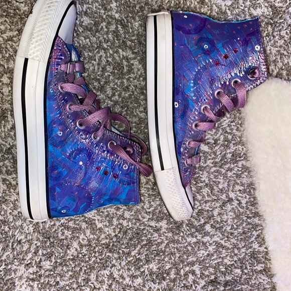 Custom hand painted High top converse - Picture 9 of 10